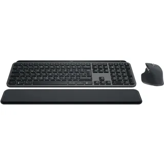 Logitech MX Keys S Combo für Windows, Linux, Chrome, Mac, Tastatur - Maus Set, kabellos, Graphite,