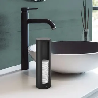 Zack Wattepadspender Edelstahl Schwarz