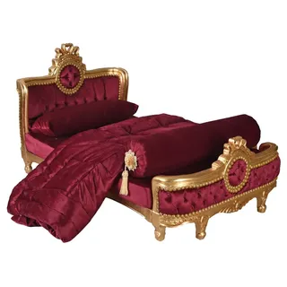 Kinderbett Barock Sofa Kinderzimmer Couch Spielsofa ROT Sofabank Kindersofa