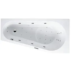 RIHO Delta Eck-Badewanne, Version links, mit Joy-System, 1-Sitzer, weiß, B06, Ausführung: 150x80x48cm, Nutzinhalt: 110 Liter