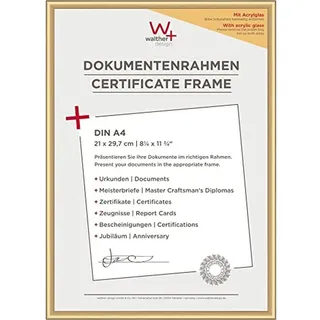 walther + design KVX130G New Lifestyle gold 21x29,7 cm 2er Set