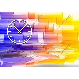 3967 Dixtime Designer Wanduhr, Wanduhren, Moderne Wohnraumuhr 70cm x 100cm