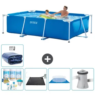 Rechteckiger Frame Pool - 260x160x65 cm - 6-teilig S20034 - Blau