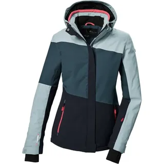 KILLTEC Damen Skijacke/Funktionsjacke mit abzippbarer Kapuze und Schneefang KSW 67 WMN SKI JCKT, modern red, 42,