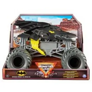 Monster Jam , offizieller Batmobile Monster Truck, Metall-Spritzguss-Fahrzeug zum Spielen und Sammeln im Maßstab 1:24, Monstertruck, 3 Jahr(e), Metall, Schwarz, Grau, Gelb - Schwarz, Grau, Gelb