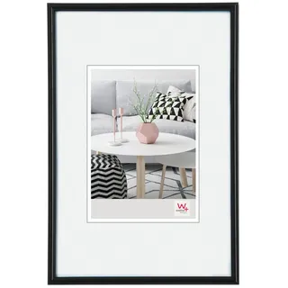 walther design Bilderrahmen schwarz 60 x 90 cm Galeria Kunststoffrahmen KB090H