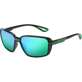 Sportbrille - Polarisation - Komfort - Schutz - Outdoor - - Grüne Spiegel - Modernes Design