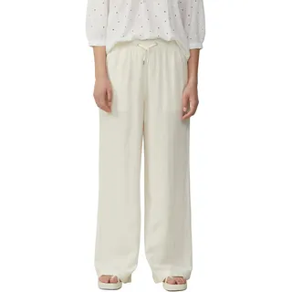 QS Leinenhose Sommerhose mit Gummizug, weiß