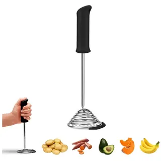Dreamfarm Smood Kartoffelstampfer Edelstahl Schwarz