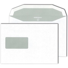 Bild Kuvertierhüllen Kuvertmatic DIN C5 mit Fenster weiß nassklebend 500 St.