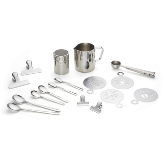 Echtwerk Barista-Art Set 0,35 l silber