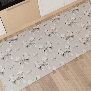 PETTI Artigiani Italiani - Küchenteppich vor dem Waschbecken, Teppichläufer, Läufer für Wohnzimmer, waschbar, rutschfest, 52 x 240 cm, 100% Made in Italy