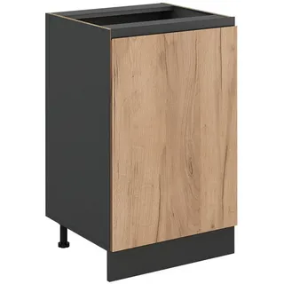 Vicco Unterschrank R-Line 50 x 81,6 x 46 cm Braun/Anthrazit