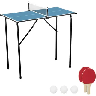 Relaxdays Miniplatte Mini Indoor Blau