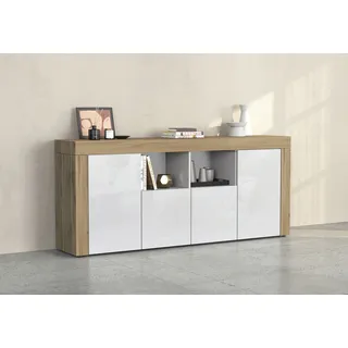 INOSIGN »CHRONOS Breite 200 cm mit 4 Türen, 2 offene und 8 geschlossene Fächer« 1 Stk. tlg. Sideboard,Kommode, Schrank, Grifflos mit Push to Open, Made in Italy