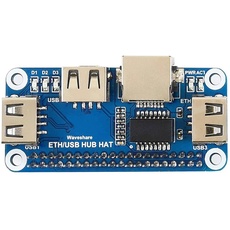 Bild von Ethernet/USB HUB HAT for Raspberry Pi Stable Wired Ethernet Connection with 1x RJ45 Ethernet Port and 3X USB Ports Compatible with USB2.0/1.1 Fits The Zero/Zero W/Zero WH