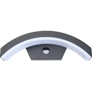 Ecolite Fassadenleuchte nach oben gebogen mit PIR-Sensor anthrazit Z1107/PIR-CR