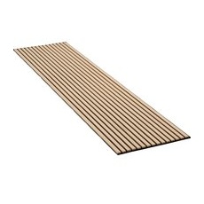 Akustikpaneel Wandverkleidung Eiche Natur auf Akustikfilz Schwarz 240 cm FSC®