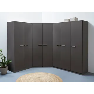rauch Schrank-Set »Kleiderschrank Schrank Garderobe Wäscheschrank VANDOR« Set, grau