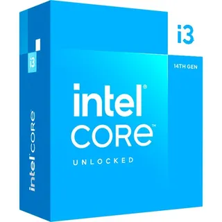 Intel Core i3-14100F CPU 3,5 GHz 4 Kerne 17MB Cache Sockel 1700 Boxed