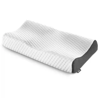 sleezzz Premium ergonomisches Gel-Effekt Nackenstützkissen 32 x 60 cm Weiß