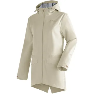 Maier Sports Outdoorjacke »Echaz Coat W«, lange Damen Wanderjacke mit Kapuze, wasserdichter Mantel, braun