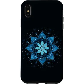 Blaue Schneeflocke Weihnachten Xmas Pyjama Pjs Familie Winter Hülle für iPhone XS Max