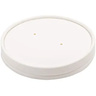 25 Stück – Deckel für Tarrinen 228.33 510 ml 560 g/m2 + PE Ø11,5 cm weiß Karton