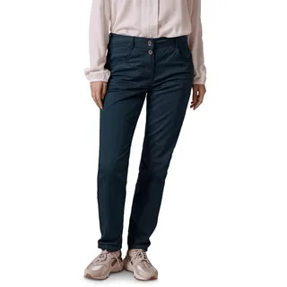 Cecil Damen B378219 Hose im Casual Fit, Oil Blue, 29W / 30L