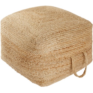 XXXL POUF Beige - 60x35x60 cm