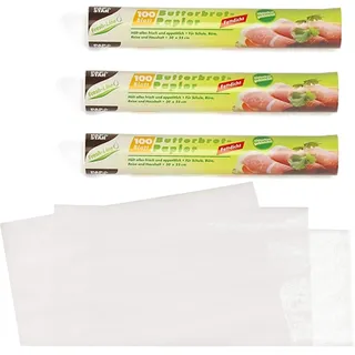 Papstar Butterbrotpapier, 25x30cm,