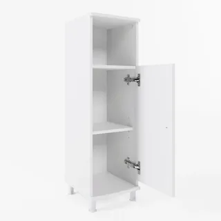 Vicco Midischrank Fynn Weiß - Badezimmer Regal Badregal Badmöbel