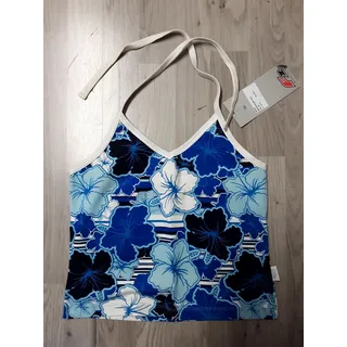 F2 Neckholder Ava blue Damen top weich Sommer Sonne Oberteil, Größe: M