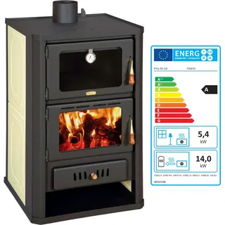 Wasserführender Kaminofen mit Backfach Prity FG W15 BImSchVII 14.4+5.4 kw