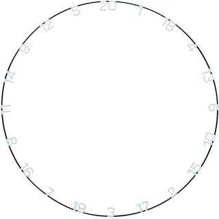 Unicorn Dartscheiben-Nummernring | Eclipse Ultra-Visible | Metall | Zusätzliche Klarheit und Fokus | Standard Weiß