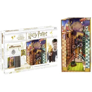 Revell Modellbausatz Tiny Adventures I Quidditch Field Harry Potter I 3D Miniaturhaus I DIY Book Nook Holz Puzzle I Handgefertigtes Booknook für Sammler und Zauberei-Fans