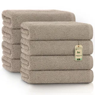 Green Mark Textilien NatureMark Handtuchset 8-tlg. beige