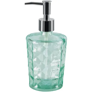Spirella Seifenspender Carla Glas Flüssigseifen-Spender 400ml Grün
