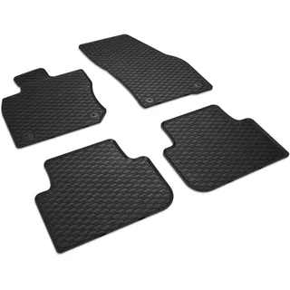 Volkswagen 571061550041 Gummi Fußmatten 4x Allwettermatten Plus-Qualität Gummimatten, schwarz