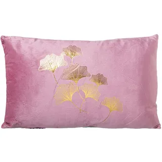 Alexandra House Living Kissen, Rosa, Gold, Textil, 50 x 30 cm