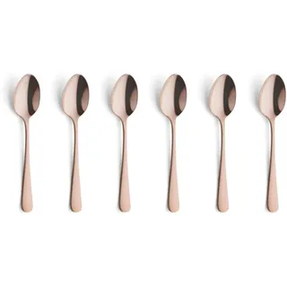 Amefa Espressolöffel 6-tlg. Edelstahl 12 cm Kupfer satiniert