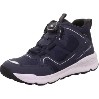 Superfit Jungen FREE RIDE leicht gefütterte Gore-Tex Sneaker, BLAU/SCHWARZ 8010