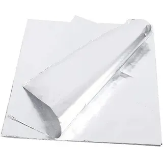 Aluminiumfolie für Grillen, 30 x 30 cm Hochwertige Aluminiumfolie für Hörnchen-Backformen Grillfolie für BBQ Grill gegrillte Fisch.