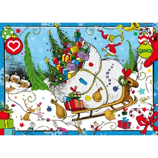 Ravensburger Puzzle - Der Grinch 1000 Teile Puzzle für Erwachsene und Kinder ab 14 Jahren, Weihnachts-Puzzle für Grinch-Fans