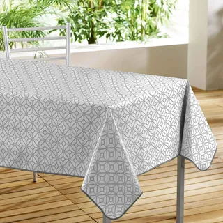 Douceur d'Intérieur Modern Tischdecke, rechteckig, 140 x 240 cm, Weiß