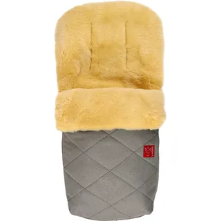 Kaiser Baby Lammfell Fußsack Natura, grey melange