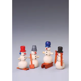 Tischdeko Schneemann Höhe ca 4 cm NEU Weihnachten Seiffen deko Erzgebirge Winter