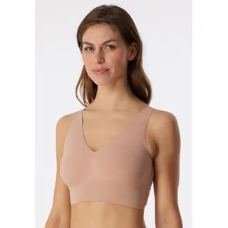 SCHIESSER Damen, nahtloses Bustier mit herausnehmbaren Pads - Invisible Soft, Maple_170364, 42 - 42