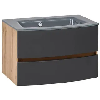 Held Waschbeckenunterschrank mit Waschbecken Kopenhagen, - grau