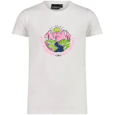 Bild ERROR:#N/A Kinder-t-shirts T-Shirt, Weiß-rosa Fluo, 128 EU